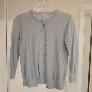 J. Crew Clare Cardigan Pastel blue